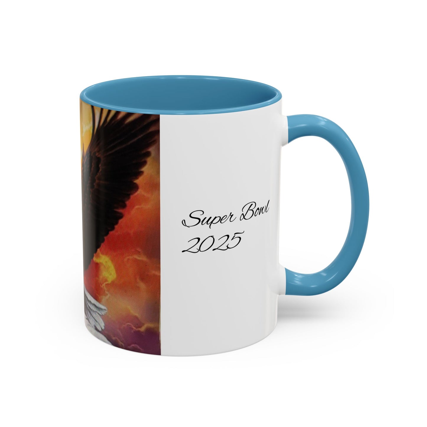 Super Bowl 2025 Eagle Accent Coffee Mug | Bold Design for Sports Fans