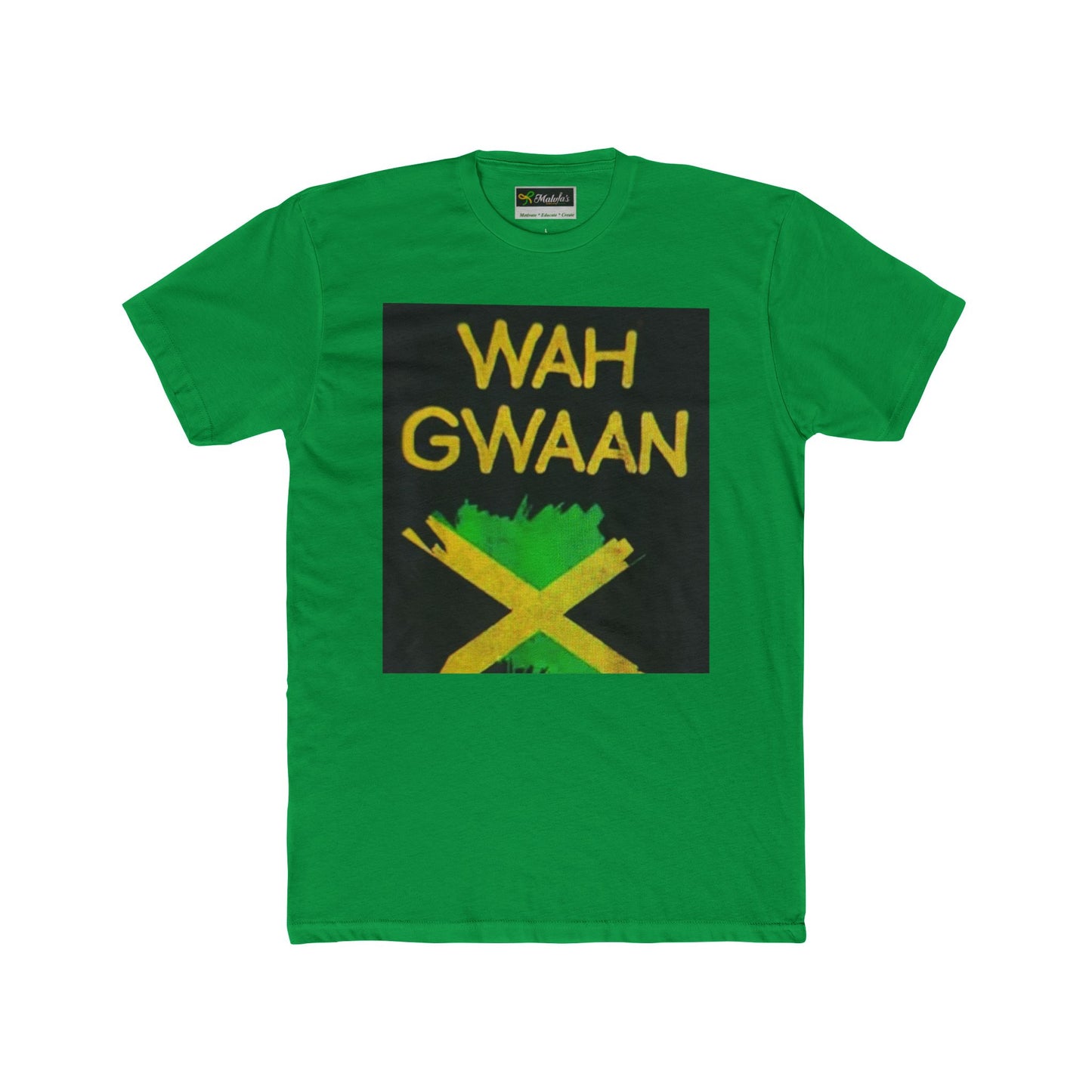 Wah Gwaan Unisex Cotton Crew Tee - Bold Jamaican Vibes