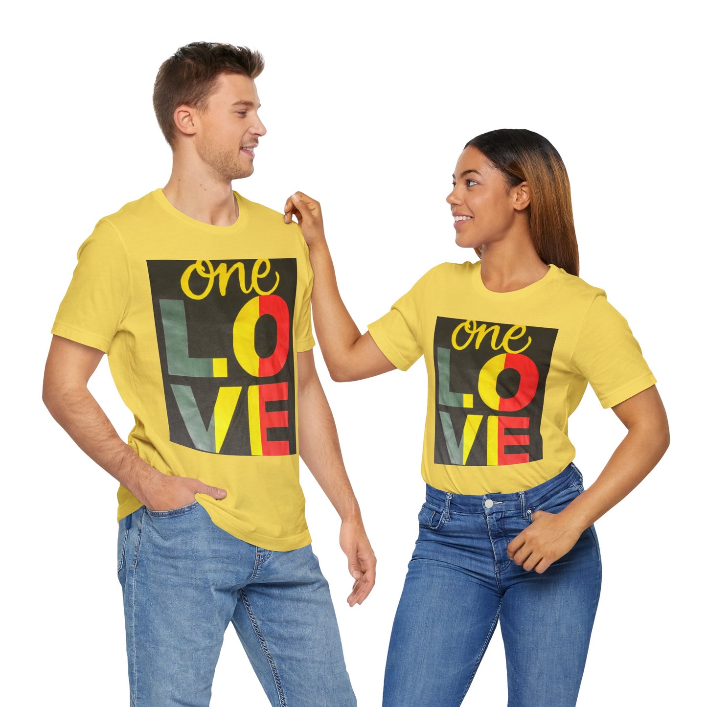ONE LOVE Unisex Jersey Short Sleeve Tee