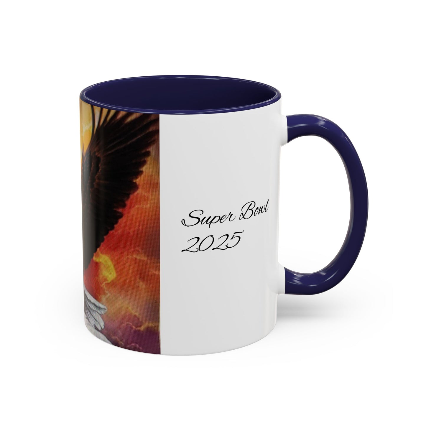 Super Bowl 2025 Eagle Accent Coffee Mug | Bold Design for Sports Fans