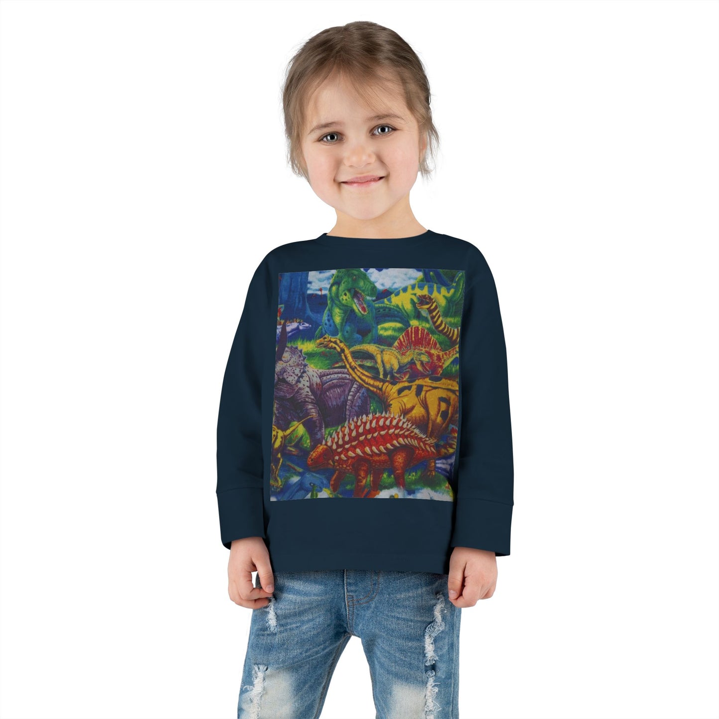 Toddler Tee - Custom T-Rex Design, 100% Combed Ringspun Cotton, Unisex Fit