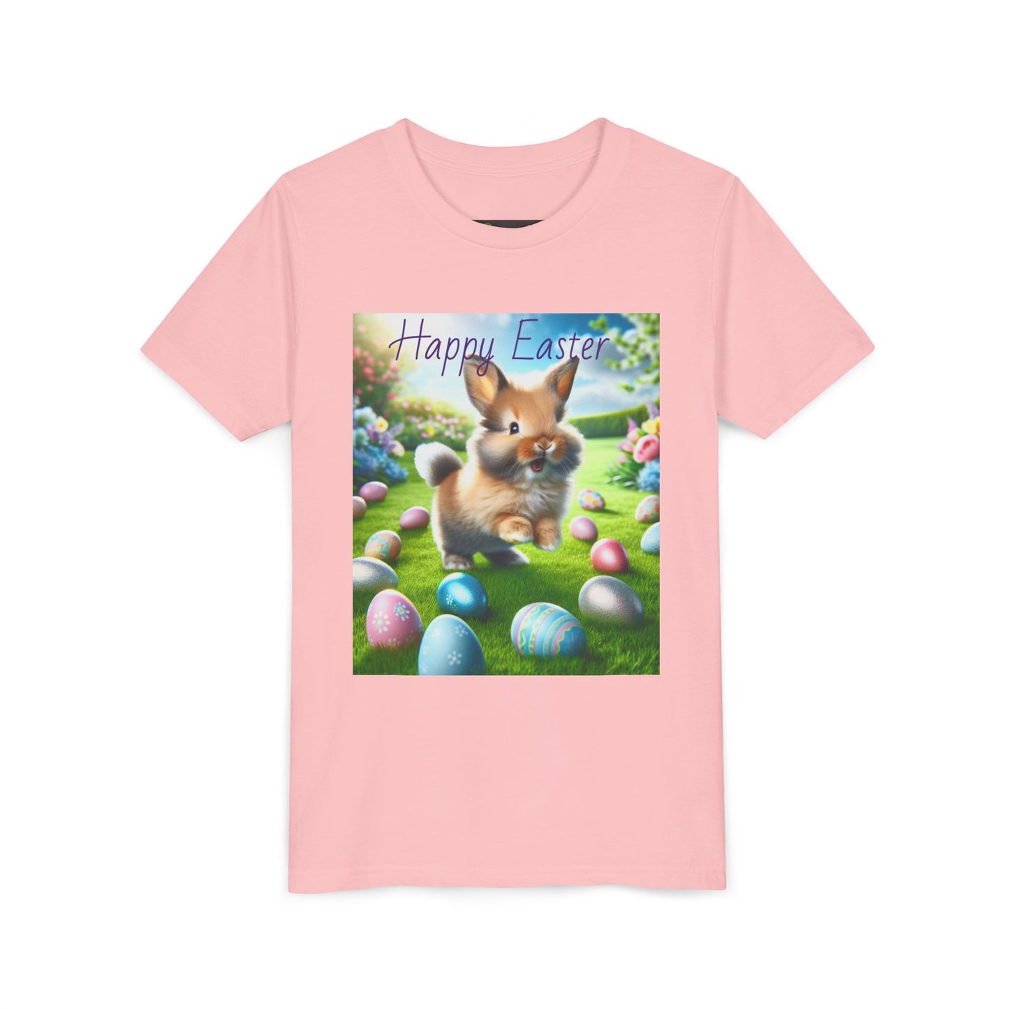 Easter Bunny Youth Tee, Spring T-Shirt for Kids