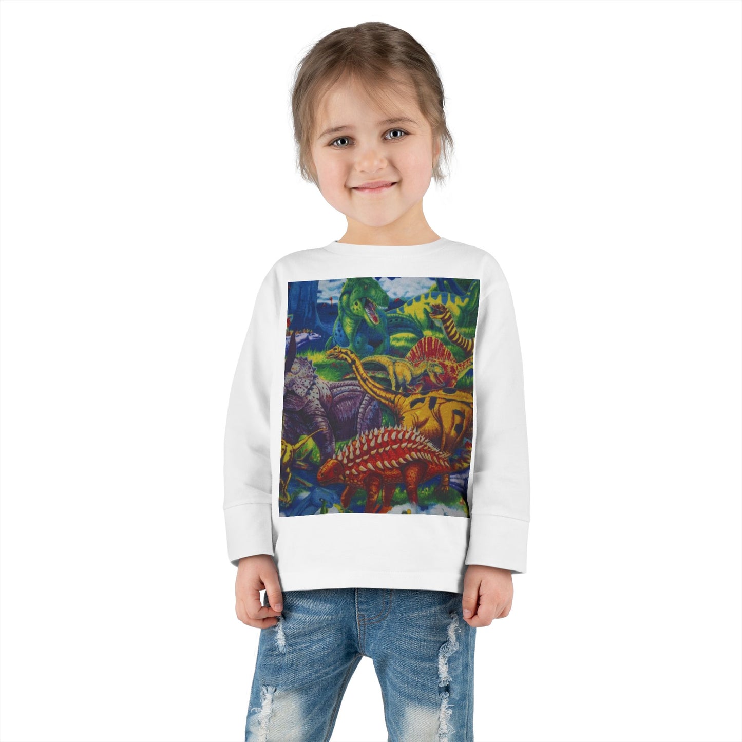 Toddler Tee - Custom T-Rex Design, 100% Combed Ringspun Cotton, Unisex Fit