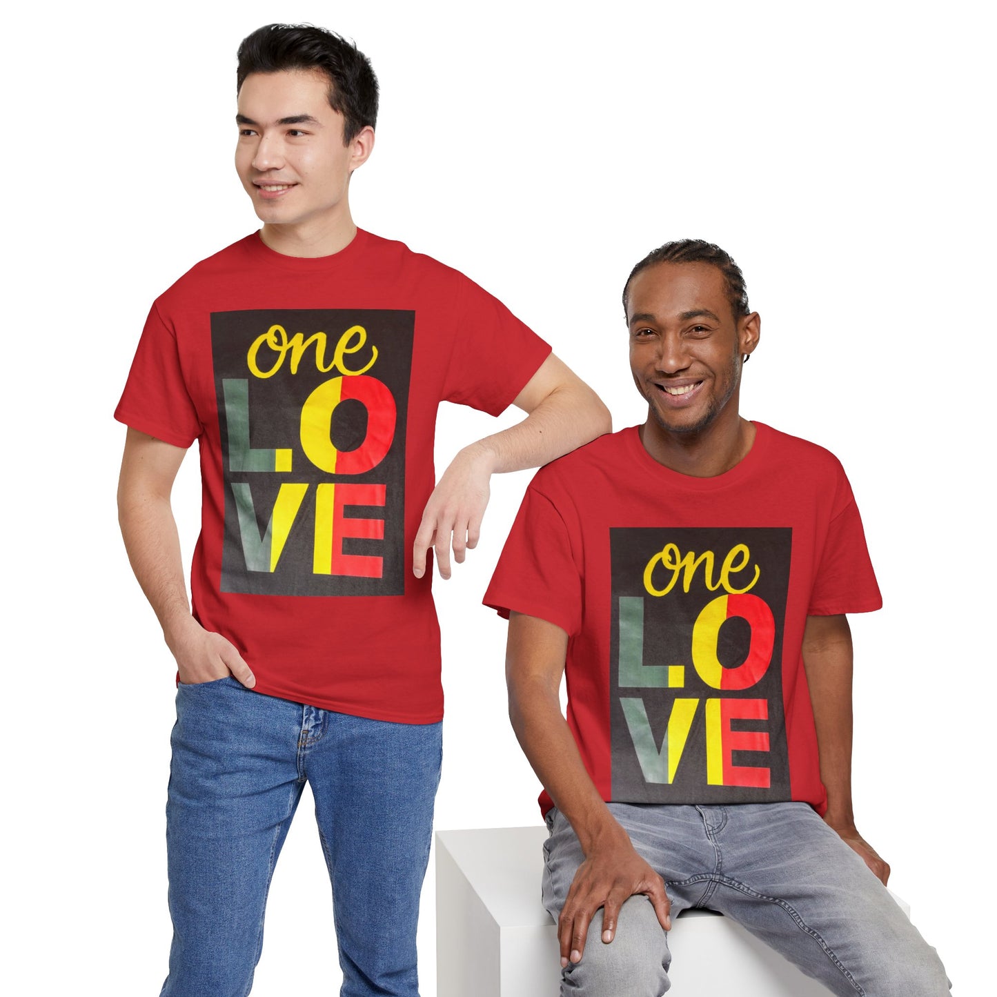 Valentine's Day SALE - ONE LOVE Unisex Heavy Cotton Tee