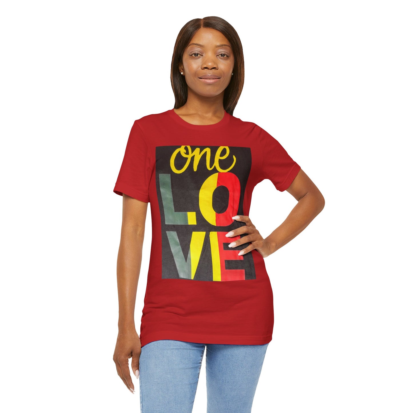 ONE LOVE Unisex Jersey Short Sleeve Tee