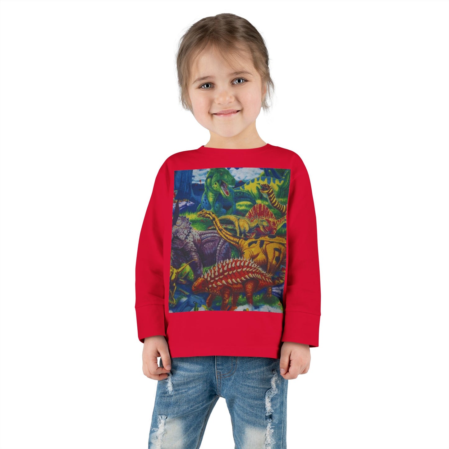 Toddler Tee - Custom T-Rex Design, 100% Combed Ringspun Cotton, Unisex Fit