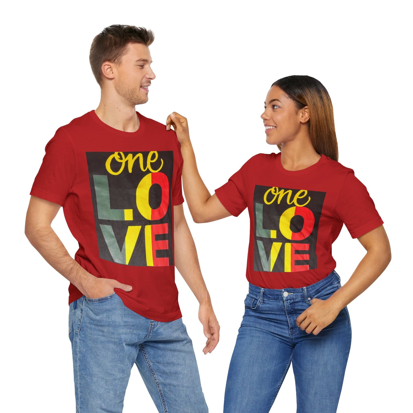 ONE LOVE Unisex Jersey Short Sleeve Tee