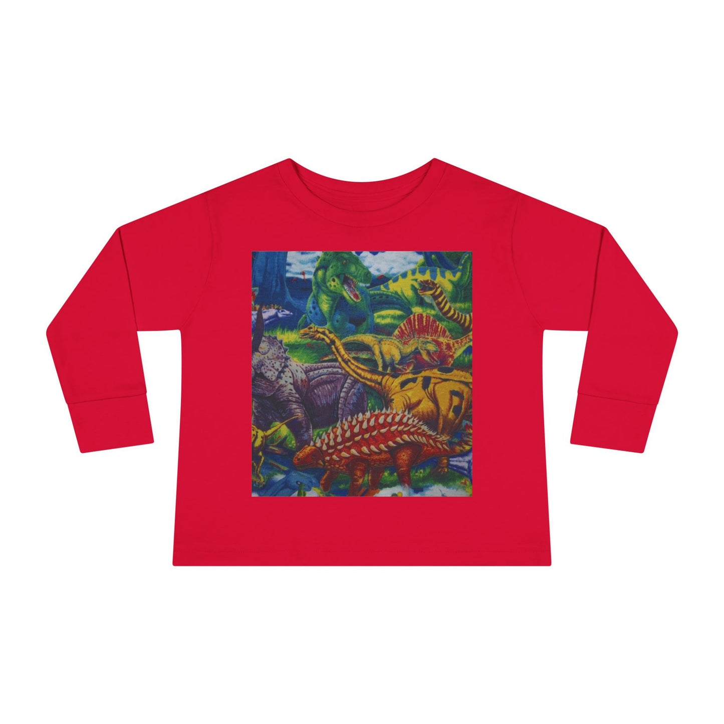 Toddler Tee - Custom T-Rex Design, 100% Combed Ringspun Cotton, Unisex Fit