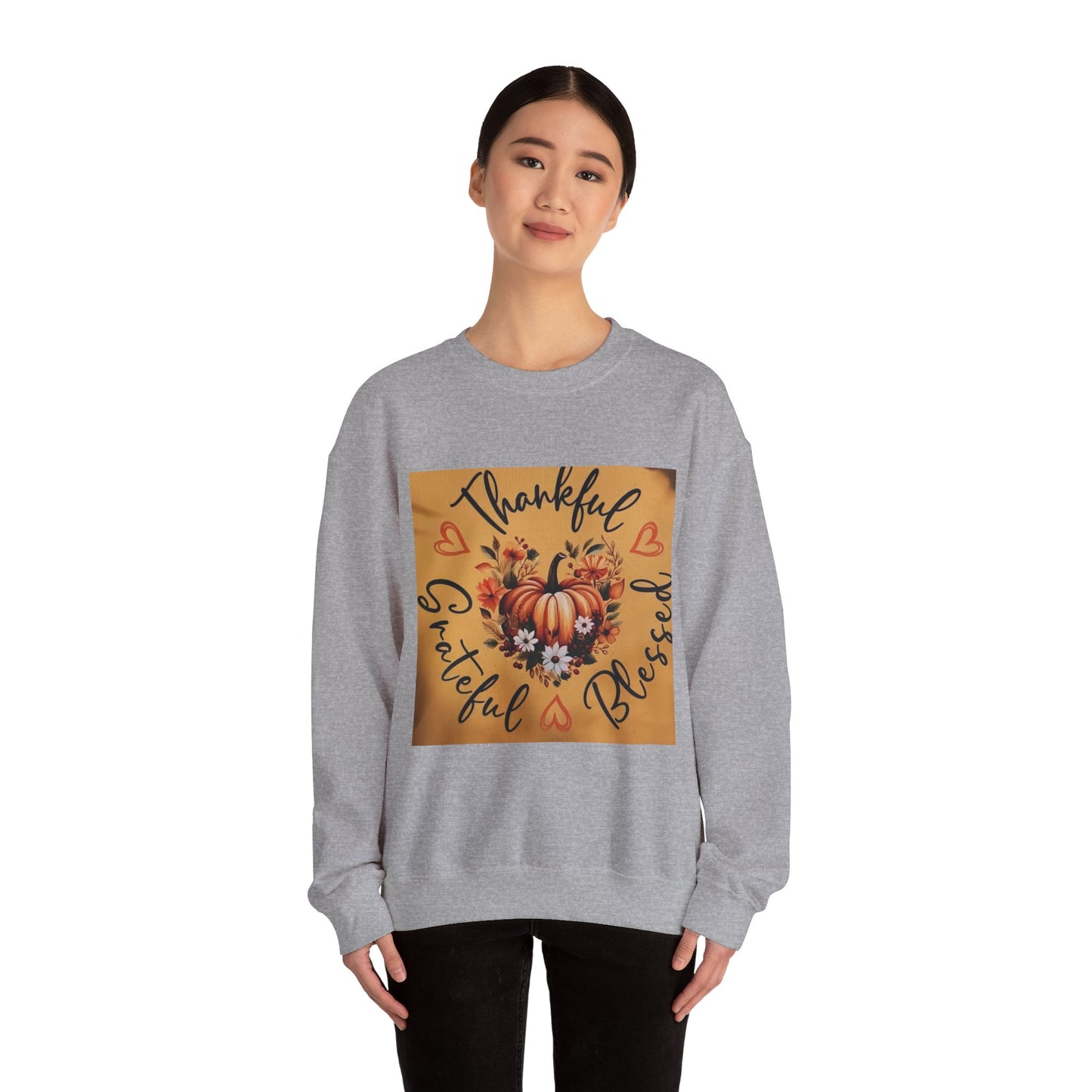 THANKFUL * GRATEFUL * BLESSED Unisex Heavy Blend™ Crewneck Sweatshirt