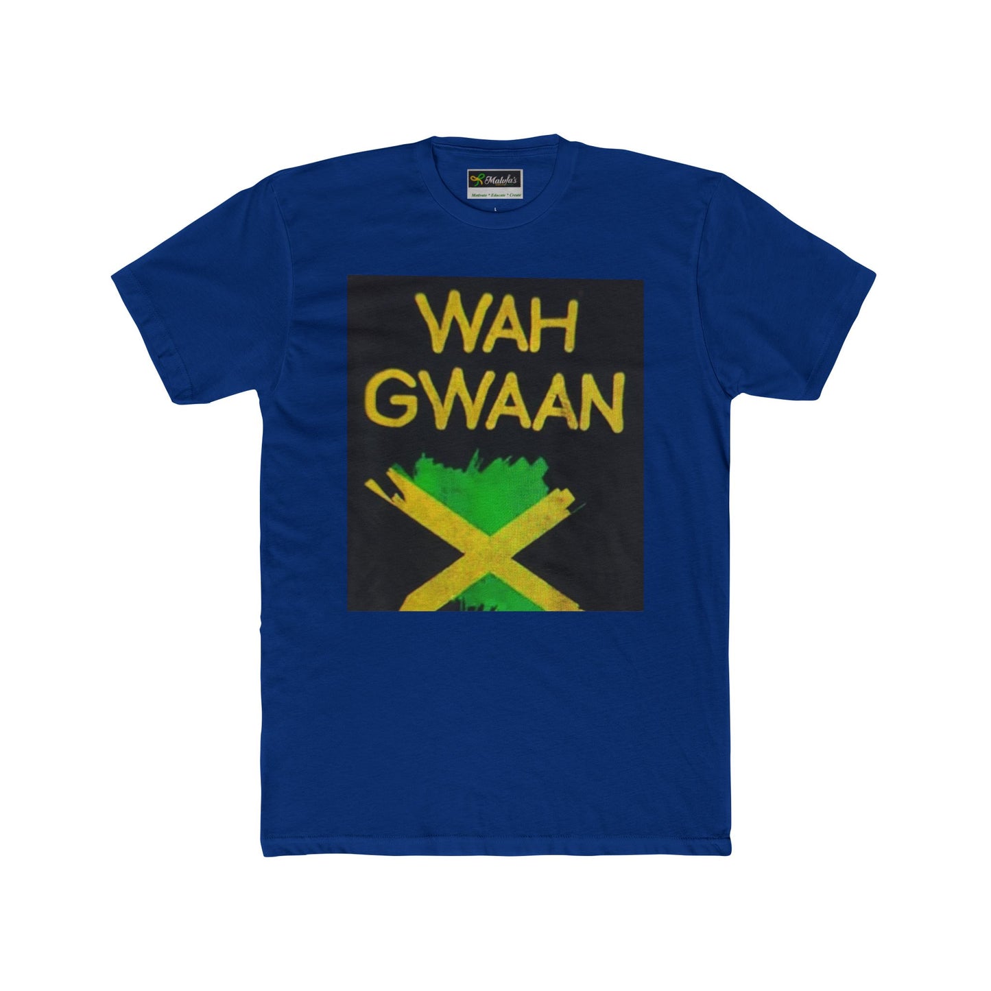 Wah Gwaan Unisex Cotton Crew Tee - Bold Jamaican Vibes