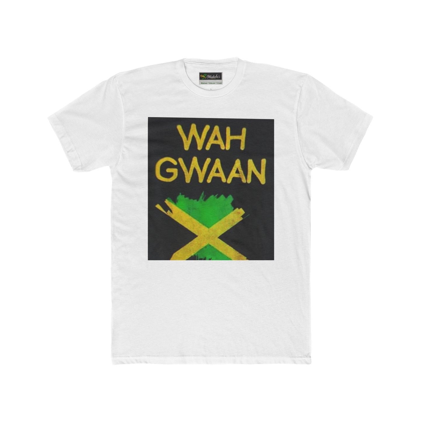 Wah Gwaan Unisex Cotton Crew Tee - Bold Jamaican Vibes