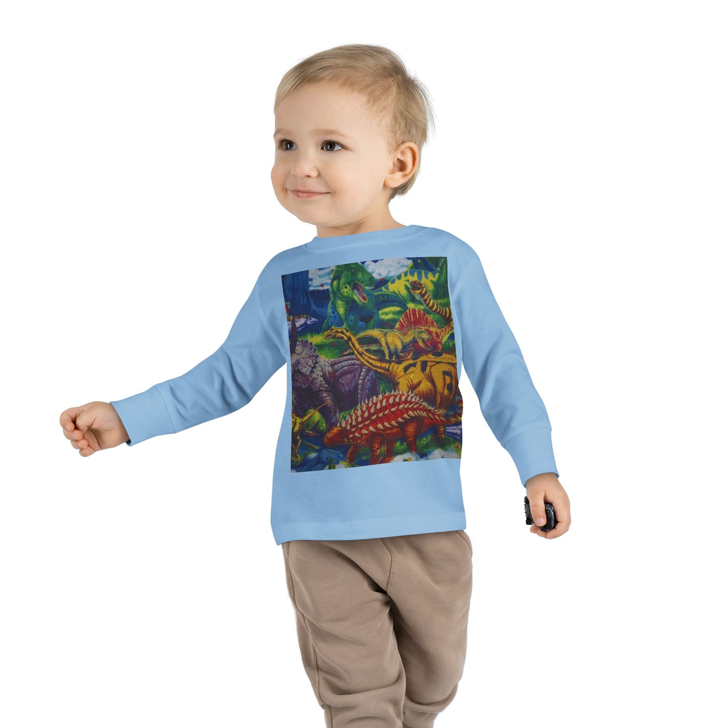 Toddler Tee - Custom T-Rex Design, 100% Combed Ringspun Cotton, Unisex Fit