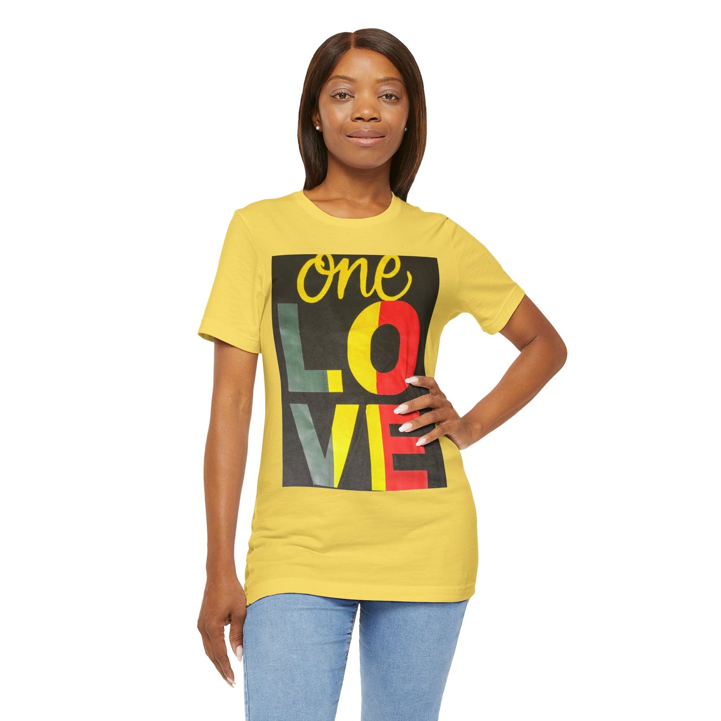 ONE LOVE Unisex Jersey Short Sleeve Tee