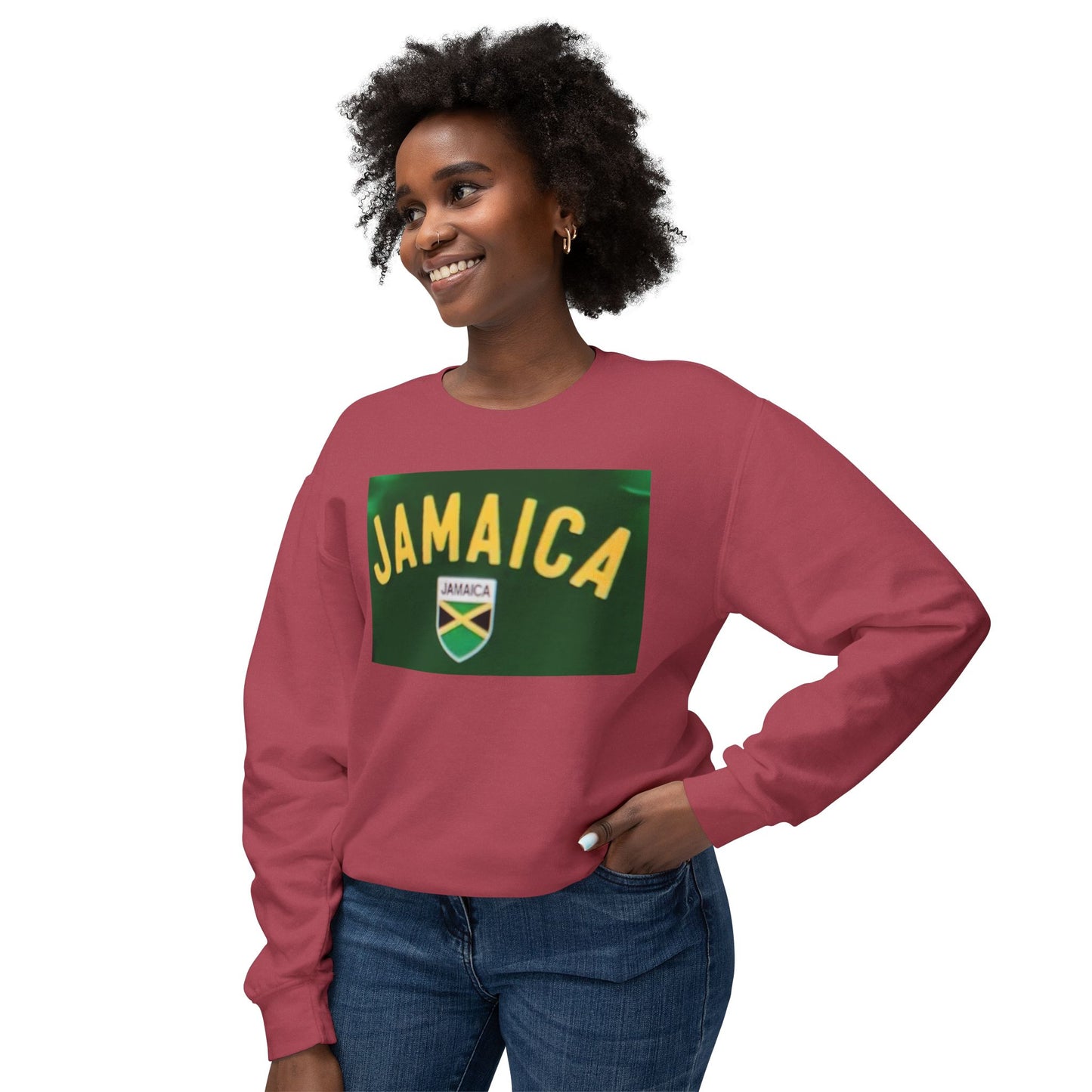 Unisex Jamaica Crewneck Sweatshirt - Lightweight and Comfortable