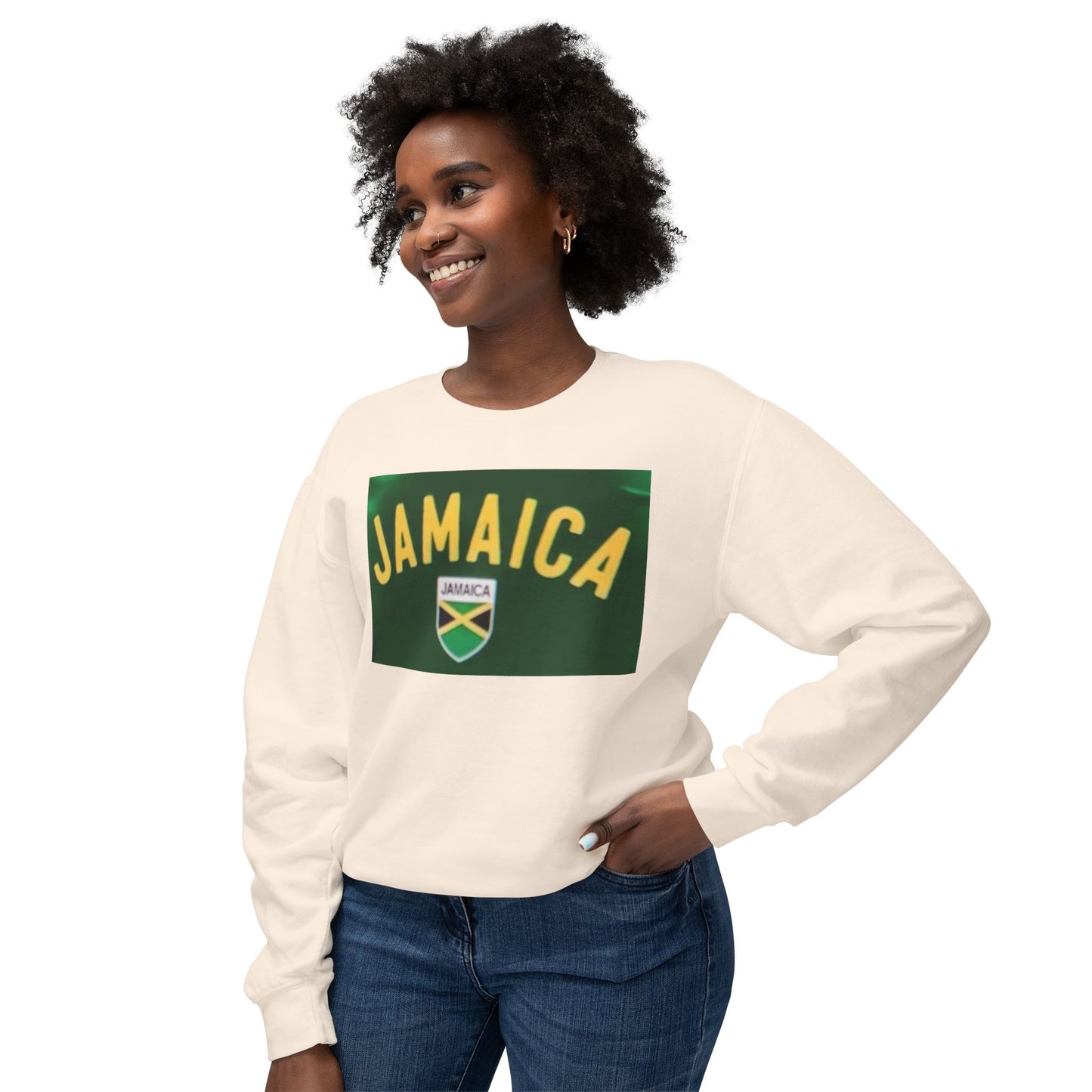 Unisex Jamaica Crewneck Sweatshirt - Lightweight and Comfortable