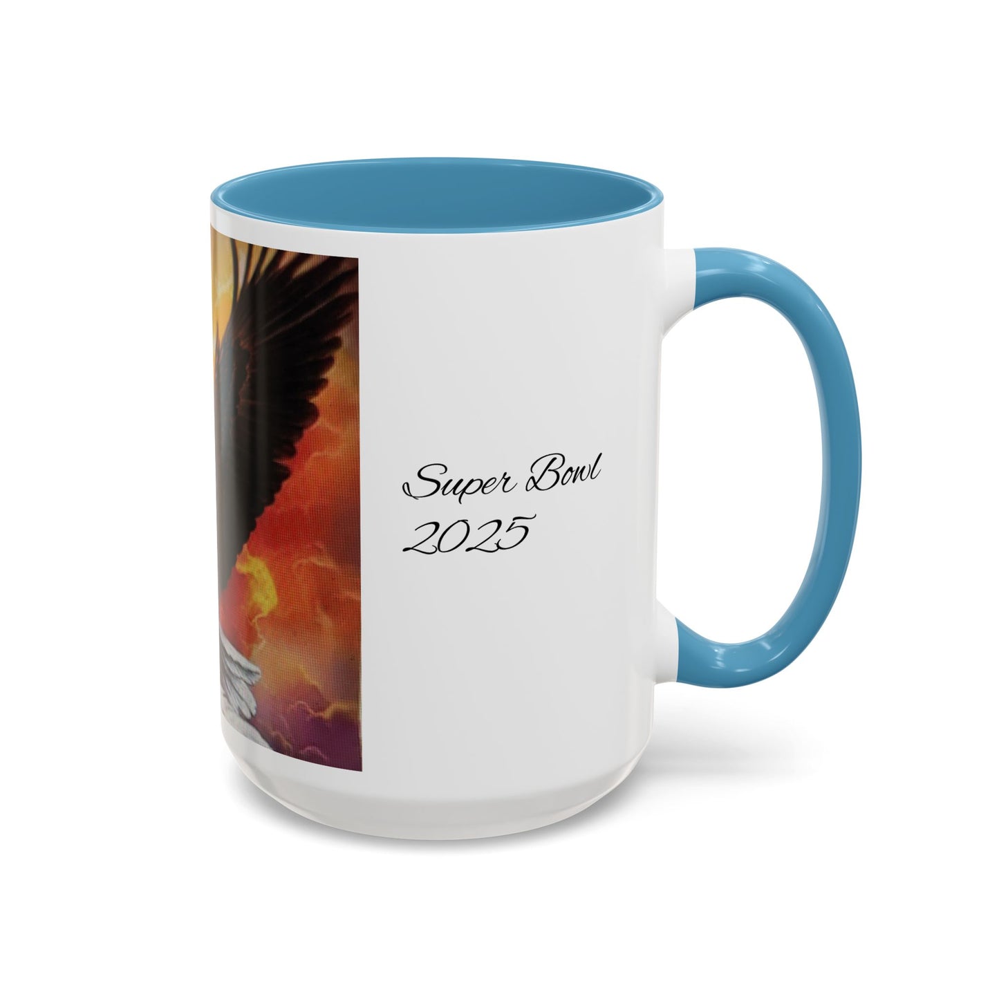 Super Bowl 2025 Eagle Accent Coffee Mug | Bold Design for Sports Fans