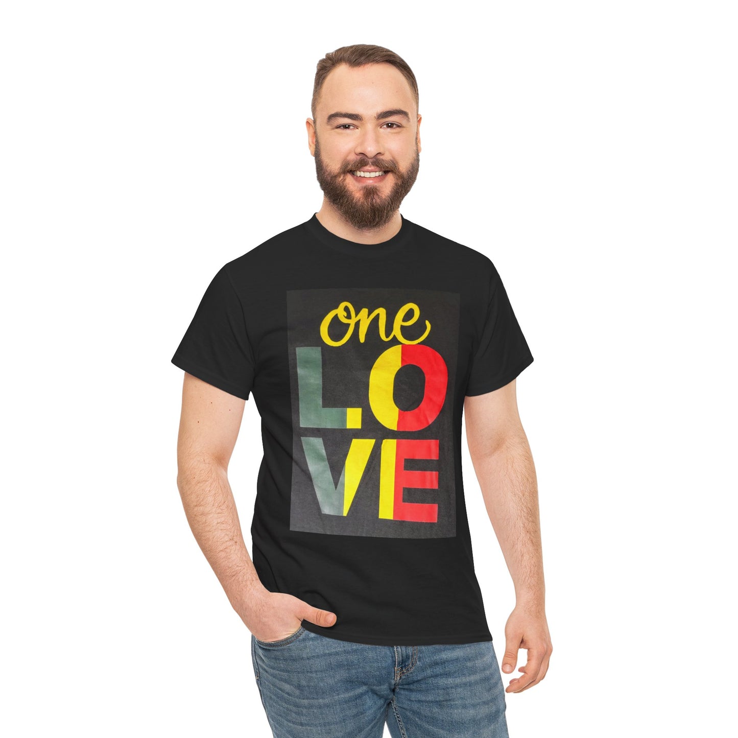 Valentine's Day SALE - ONE LOVE Unisex Heavy Cotton Tee