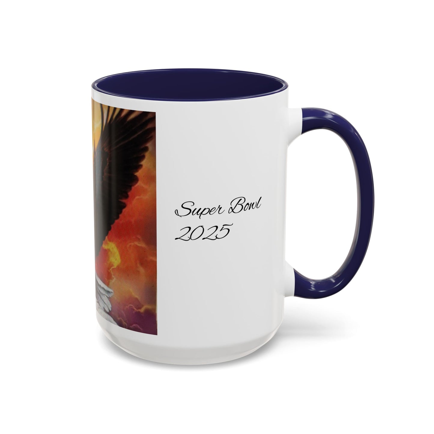 Super Bowl 2025 Eagle Accent Coffee Mug | Bold Design for Sports Fans