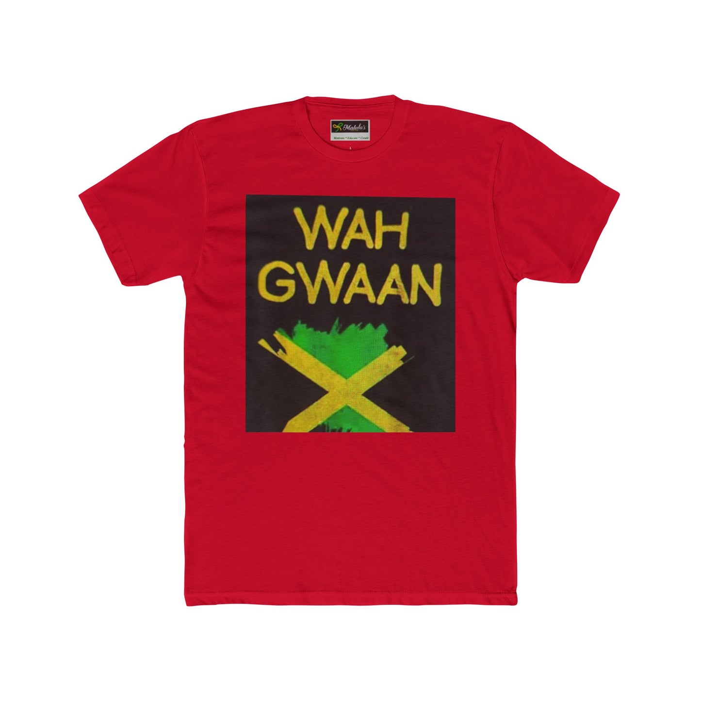 Wah Gwaan Unisex Cotton Crew Tee - Bold Jamaican Vibes