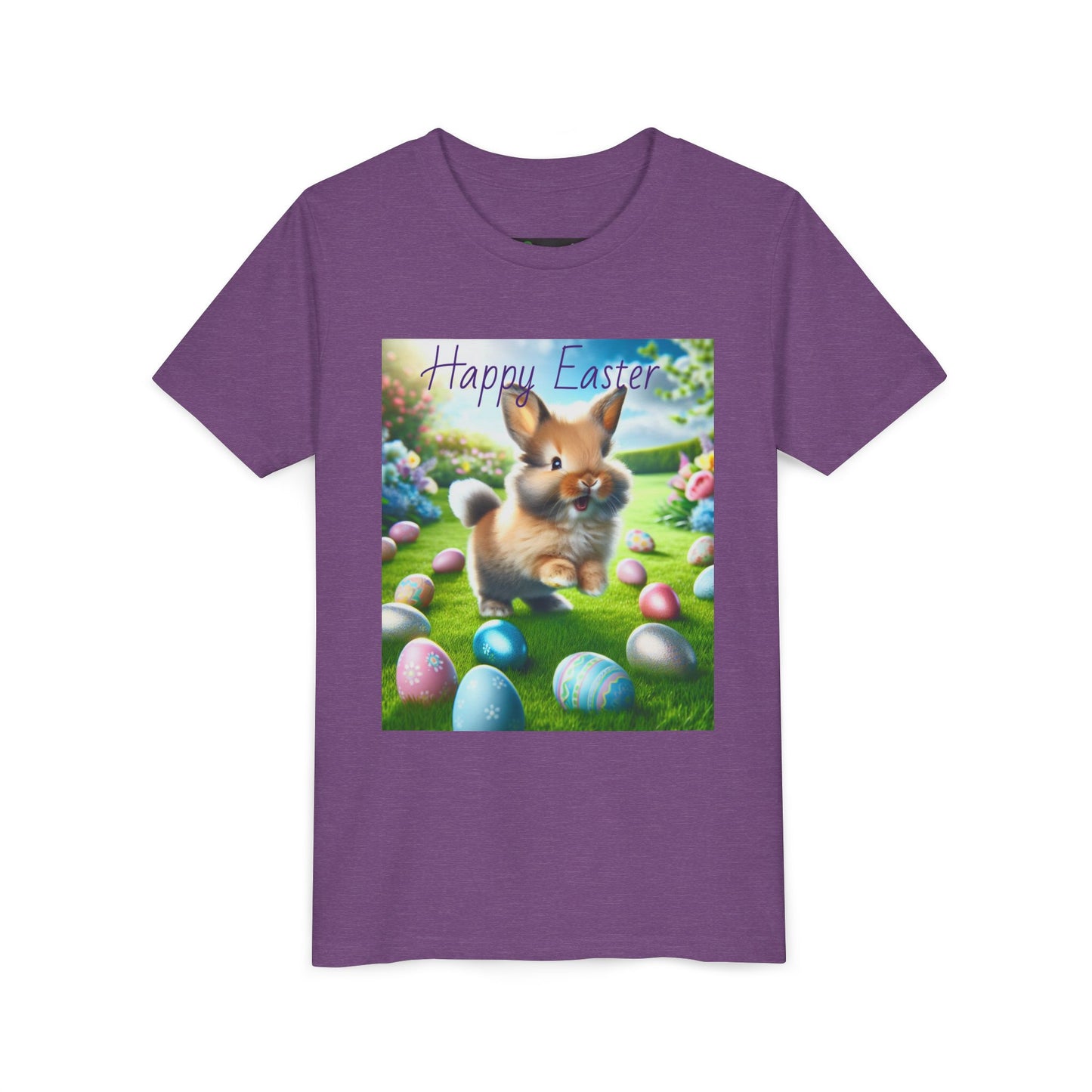 Easter Bunny Youth Tee, Spring T-Shirt for Kids