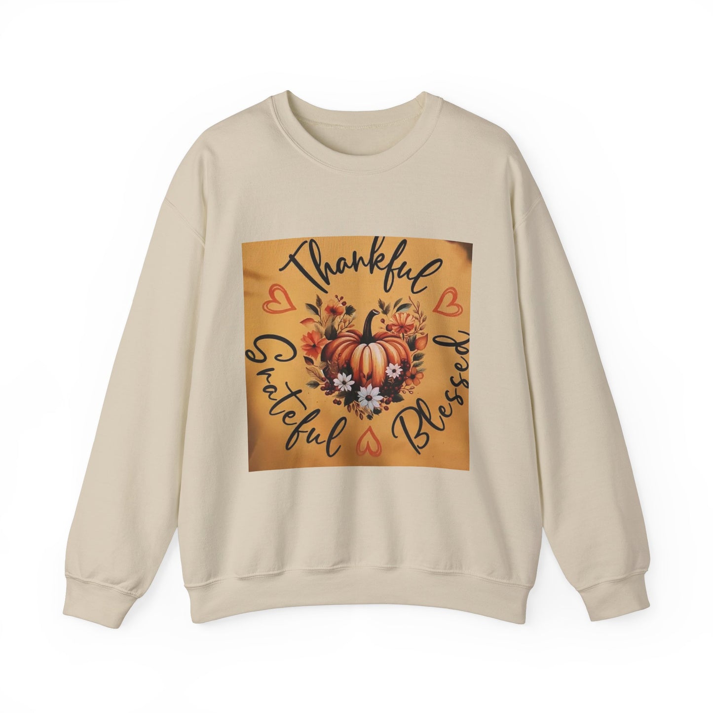 THANKFUL * GRATEFUL * BLESSED Unisex Heavy Blend™ Crewneck Sweatshirt