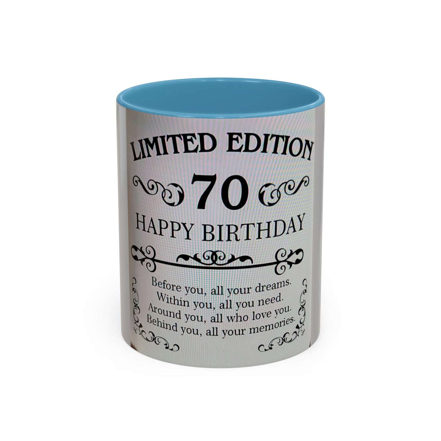 Mug - Celebrating 70th Birthday Happy Birthday Adventure Design