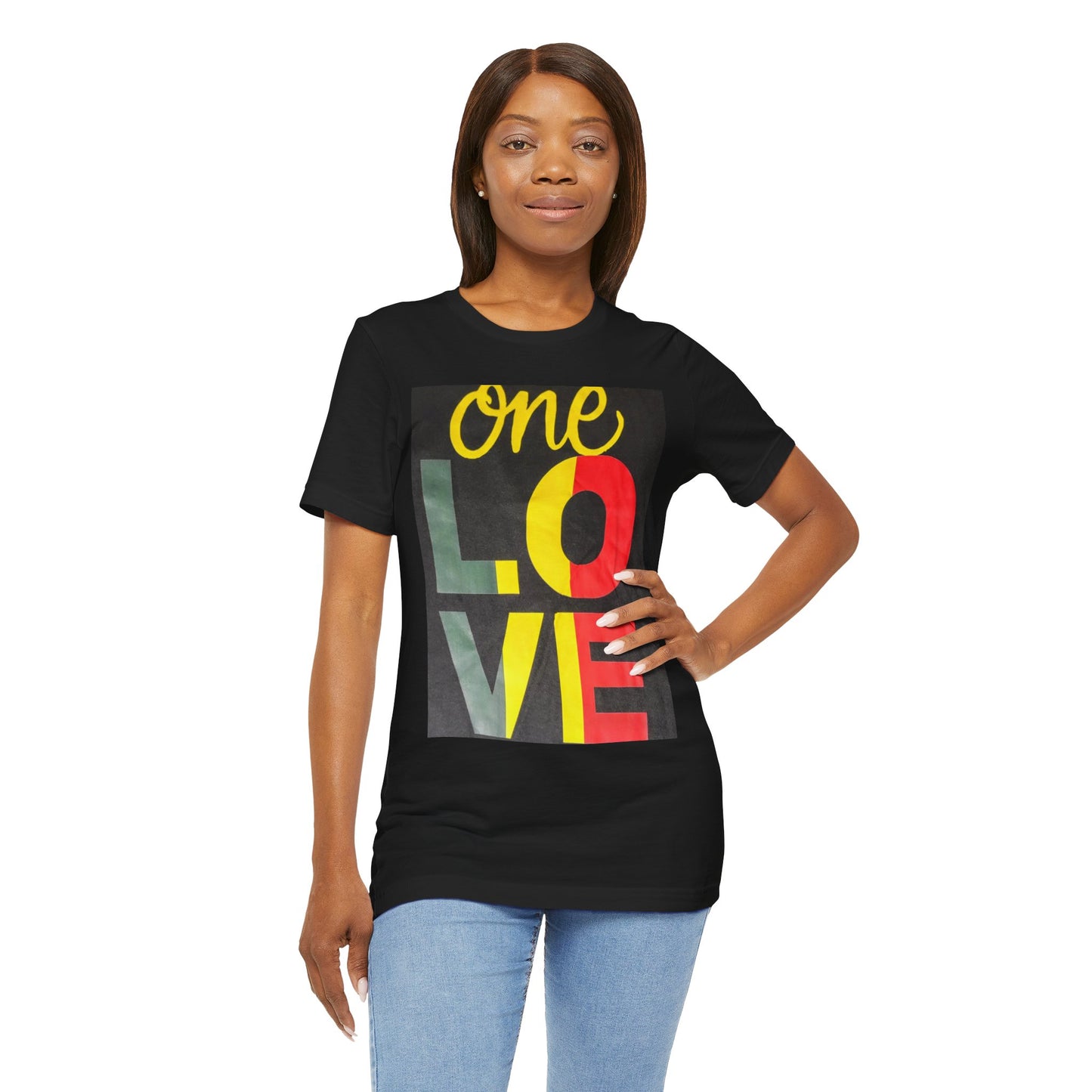 ONE LOVE Unisex Jersey Short Sleeve Tee