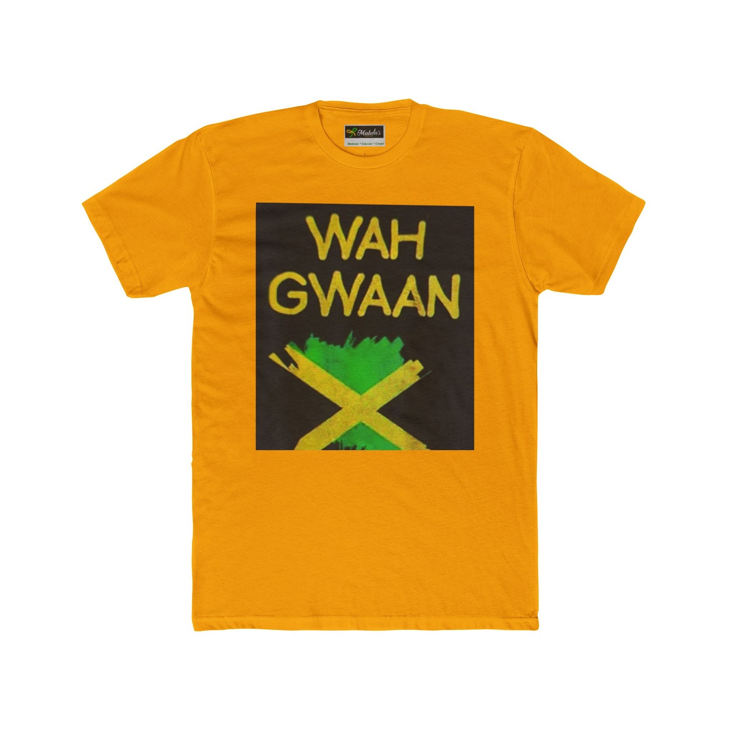 Wah Gwaan Unisex Cotton Crew Tee - Bold Jamaican Vibes