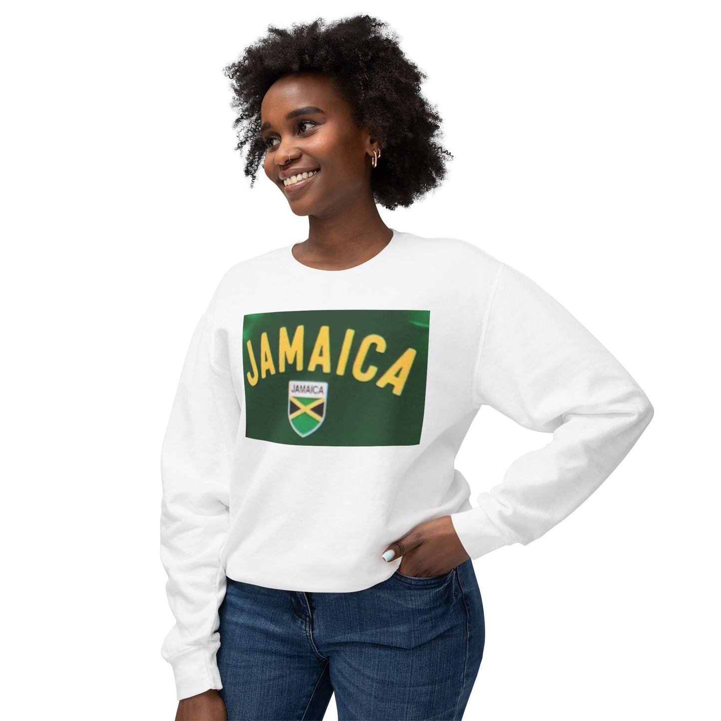 Unisex Jamaica Crewneck Sweatshirt - Lightweight and Comfortable
