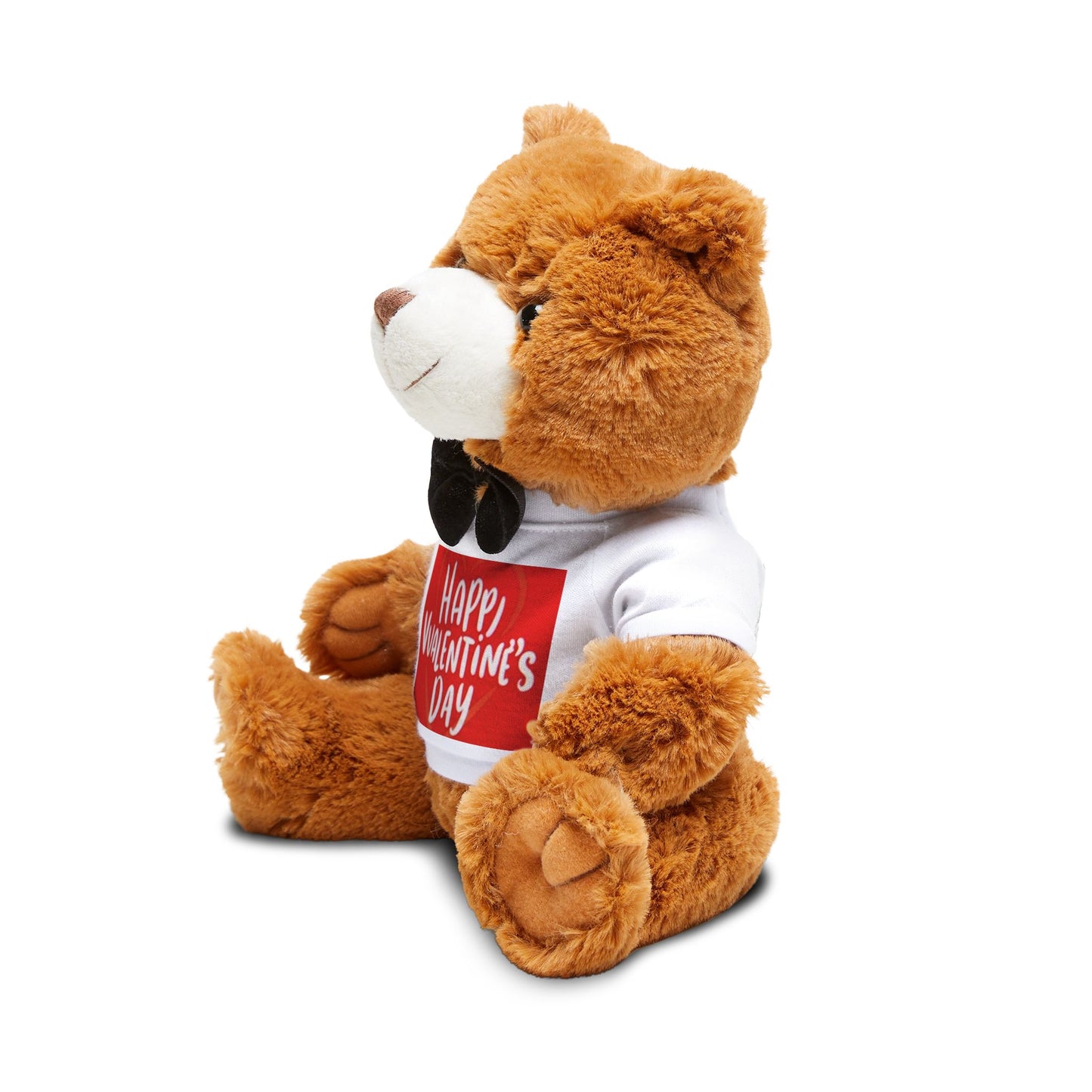 Valentine's Day Teddy Bear, Cute Gift, Plush Toy, Love Gift, Stuffed Animal, Floral Decor, Romantic Present