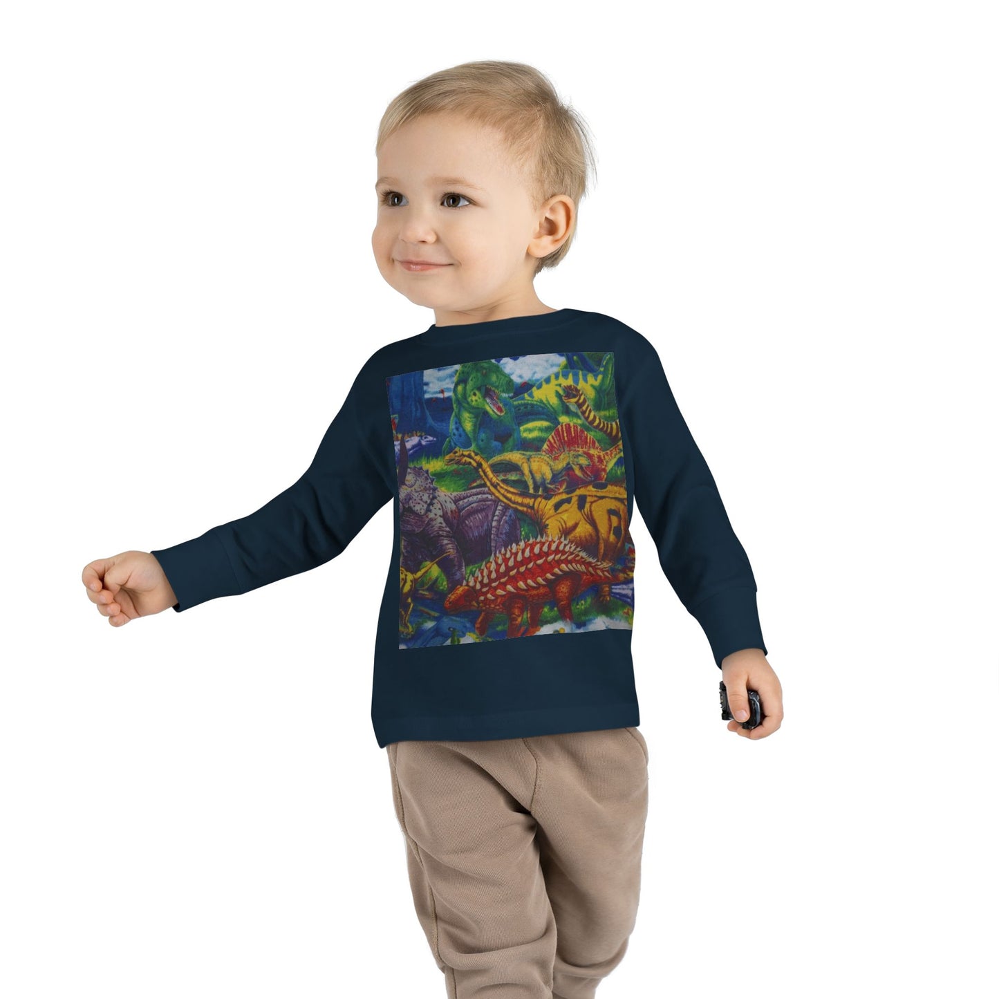 Toddler Tee - Custom T-Rex Design, 100% Combed Ringspun Cotton, Unisex Fit