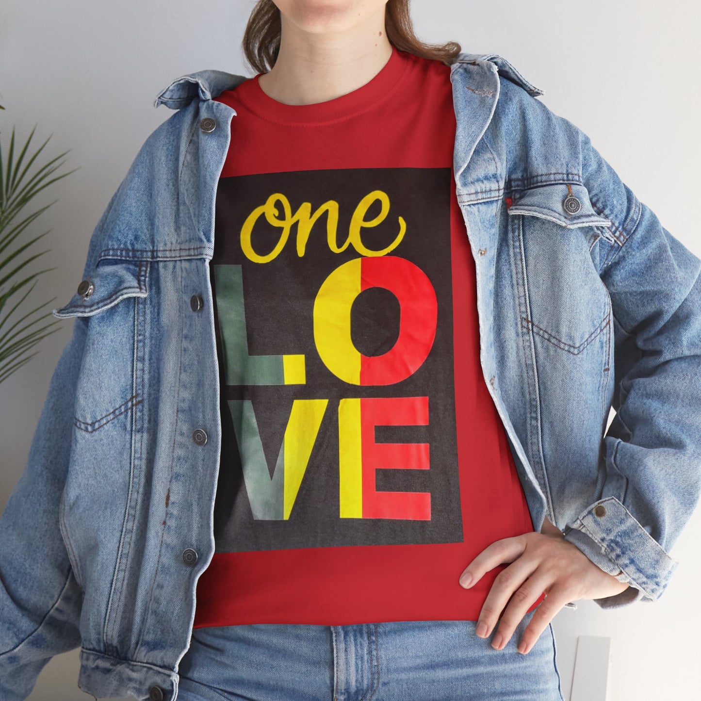 Valentine's Day SALE - ONE LOVE Unisex Heavy Cotton Tee