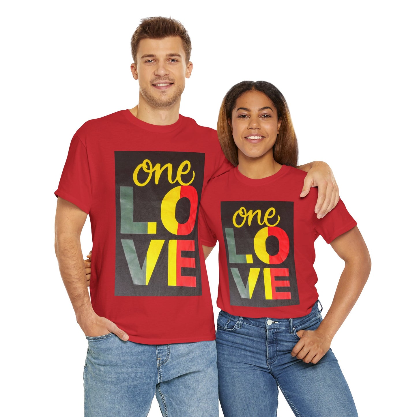 Valentine's Day SALE - ONE LOVE Unisex Heavy Cotton Tee