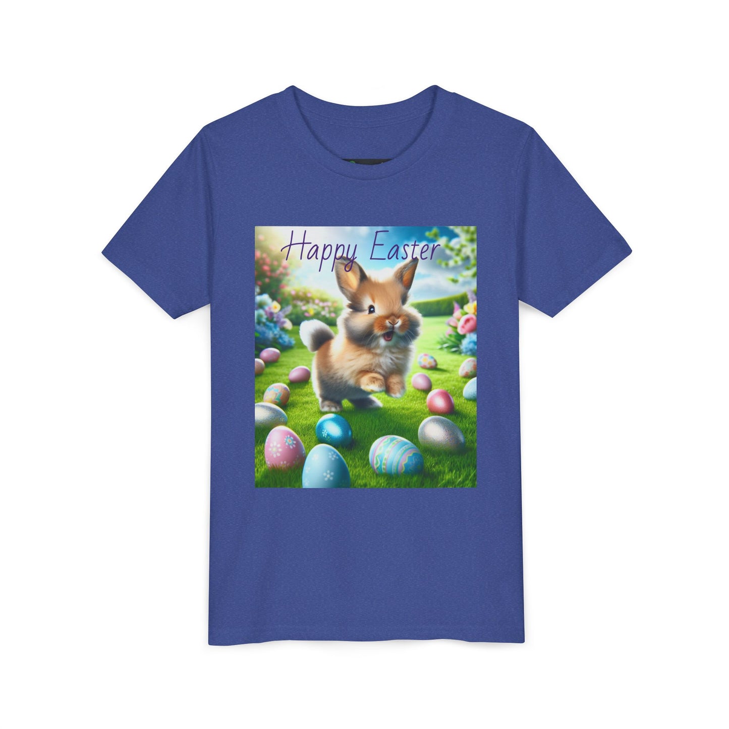 Easter Bunny Youth Tee, Spring T-Shirt for Kids