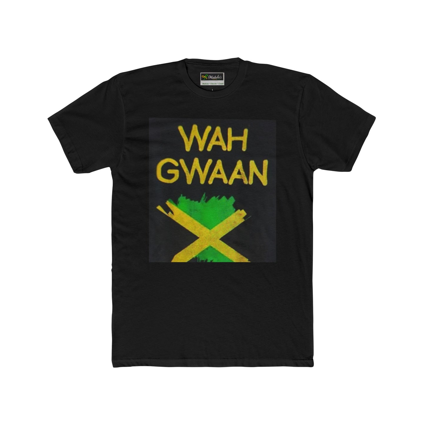 Wah Gwaan Unisex Cotton Crew Tee - Bold Jamaican Vibes