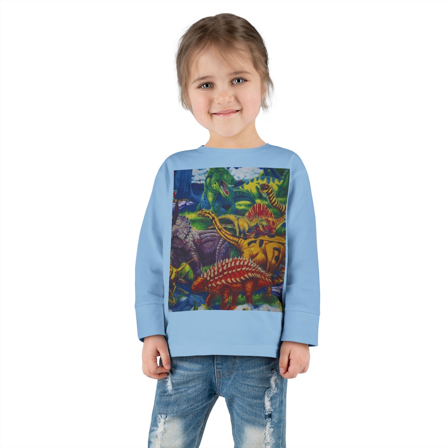 Toddler Tee - Custom T-Rex Design, 100% Combed Ringspun Cotton, Unisex Fit