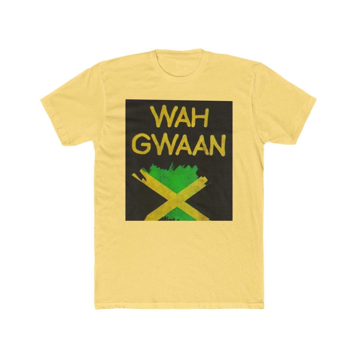 Wah Gwaan Unisex Cotton Crew Tee - Bold Jamaican Vibes