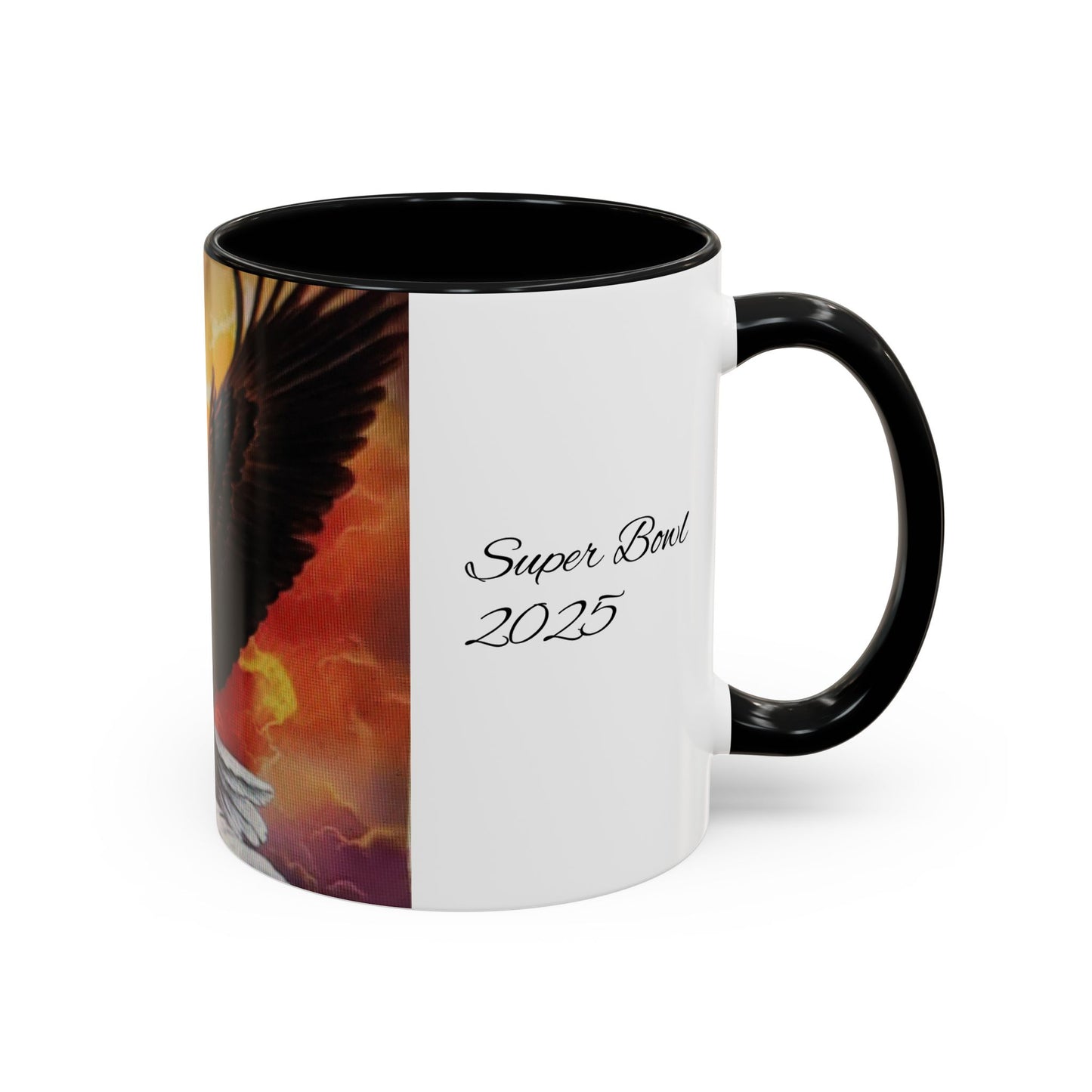 Super Bowl 2025 Eagle Accent Coffee Mug | Bold Design for Sports Fans