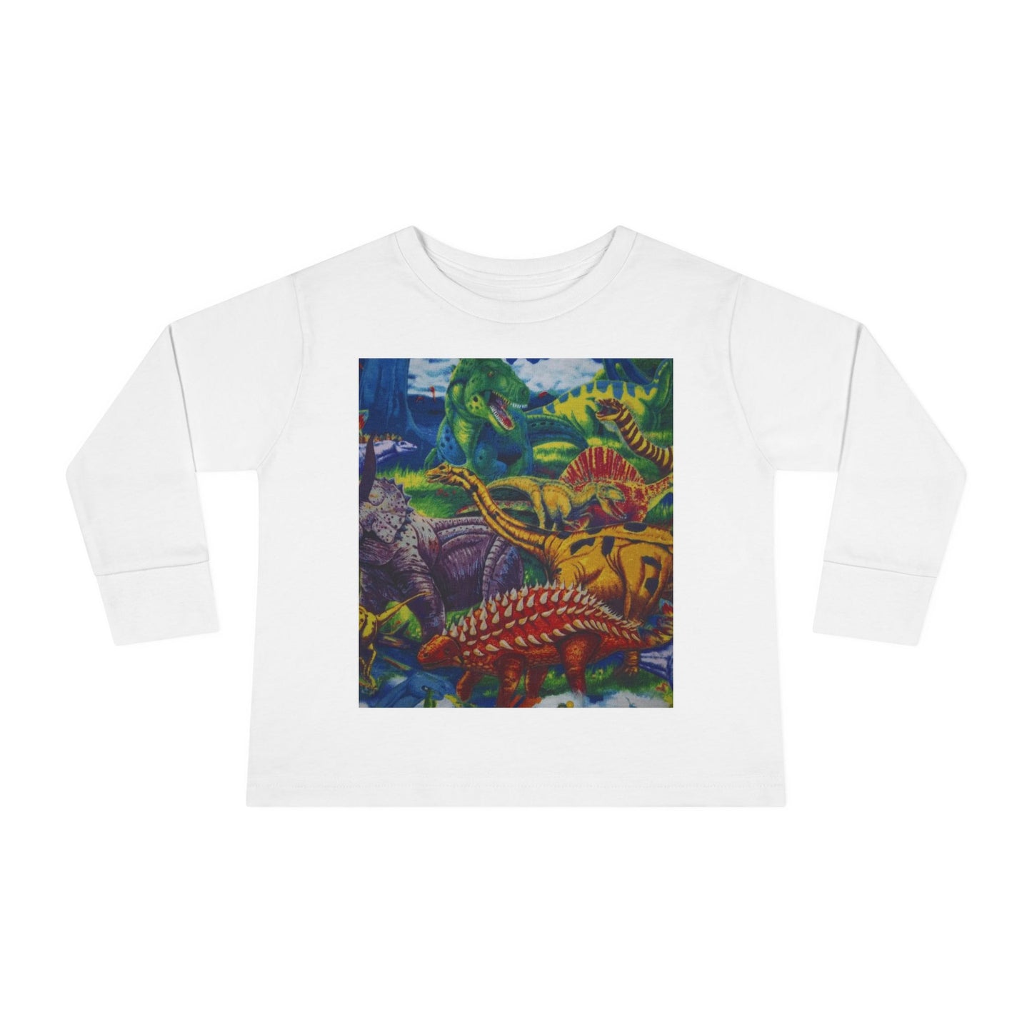 Toddler Tee - Custom T-Rex Design, 100% Combed Ringspun Cotton, Unisex Fit