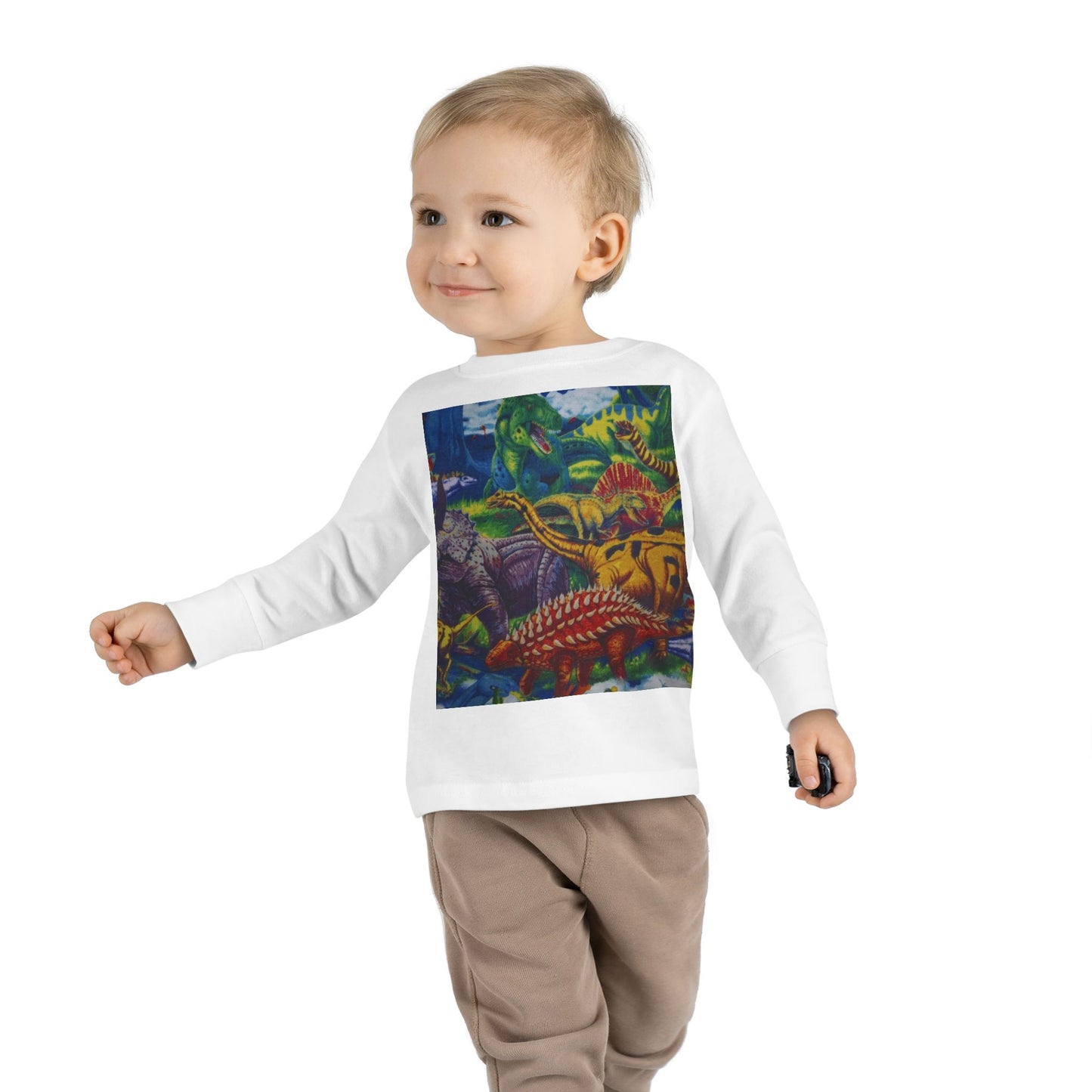 Toddler Tee - Custom T-Rex Design, 100% Combed Ringspun Cotton, Unisex Fit