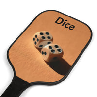 Pickleball Paddle Set - Fun Sports Gear for Pickleball Lovers, Ideal for Game Days, Gifts, Outdoor Activities, Dice Design