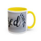 Blessed Accent Coffee Mug - 11oz & 15oz | Positive Vibes for Every Sip