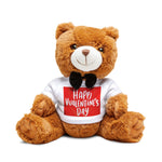 Valentine's Day Teddy Bear, Cute Gift, Plush Toy, Love Gift, Stuffed Animal, Floral Decor, Romantic Present