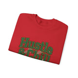 Hustle & Chill Crewneck Sweatshirt — Campus Streetwear Graphic Pullover