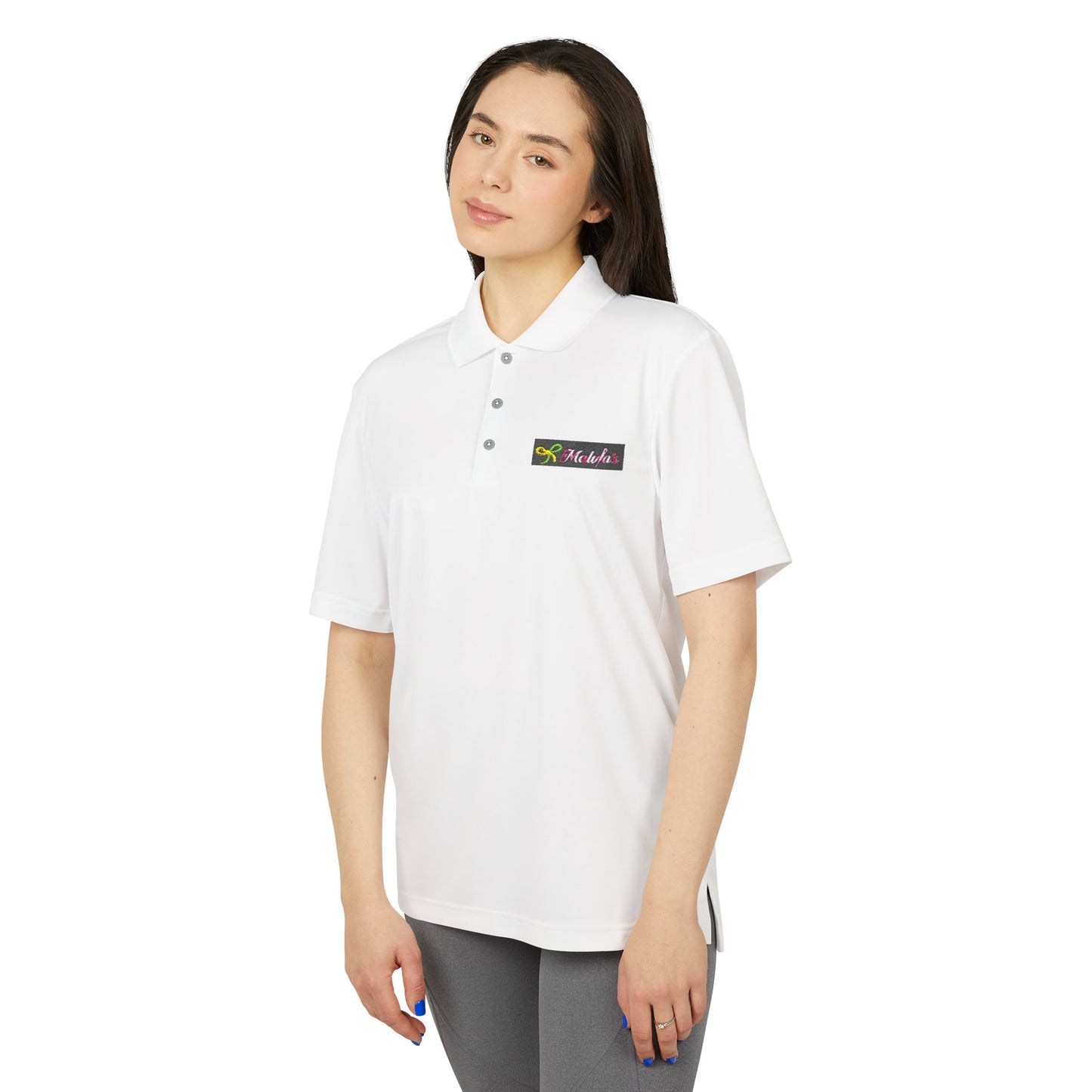 Athletic Polo Shirt, Adidas Unisex Performance Polo by MALVIA'S, Sports Apparel, Golf Clothing, Tennis Attire, Active Wear, Workout Top