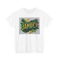 Jamaican Paradise Unisex Heavy Cotton Tee - Tropical Vibe T-Shirt