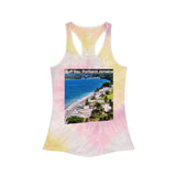 View of Buff Bay, Portland, JamaicaTie Dye Racerback Tank Top - Colorful Beach Vibes for Summer Fun