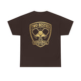 Two Besties Pickleball Badge Tee — Matching Friends Pickleball Shirt