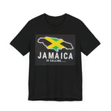 Jamaica Is Calling Unisex Jersey Tee - Casual Summer Vibe