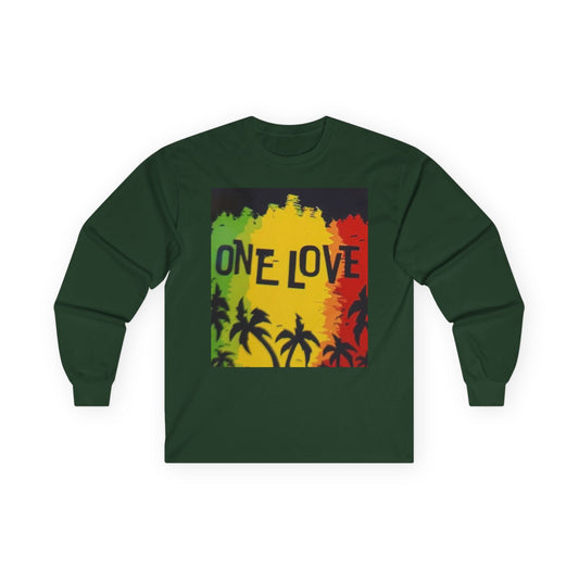Unisex Long Sleeve Tee - One Love Reggae Vibe
